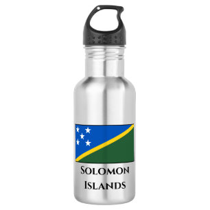 Botella De Agua Bandera de las Islas Salomón
