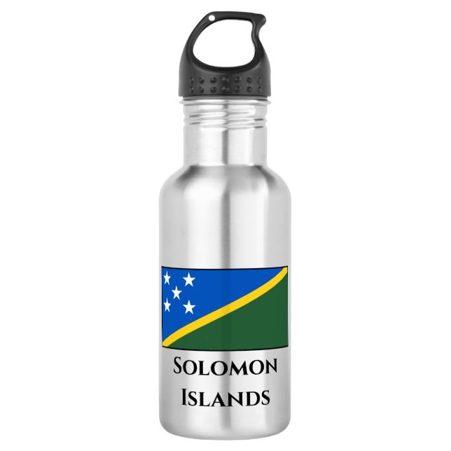 Botella De Agua Bandera de las Islas Salomón (Anverso)