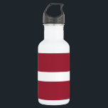 Botella De Agua Bandera de Letonia<br><div class="desc">Bandera patriótica de Letonia.</div>