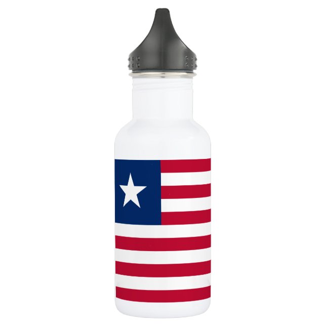 Botella De Agua Bandera de Liberia (Izquierda)