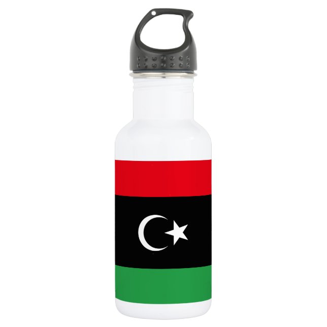 Botella De Agua Bandera de Libia (Anverso)
