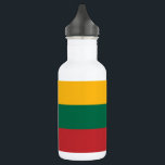 Botella De Agua Bandera de Lituania<br><div class="desc">Bandera patriótica de Lituania.</div>