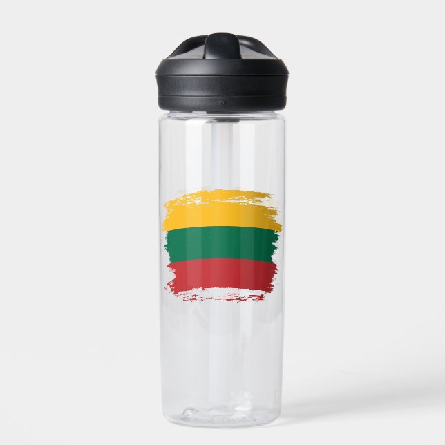 Botella De Agua Bandera de Lituania (Delante)