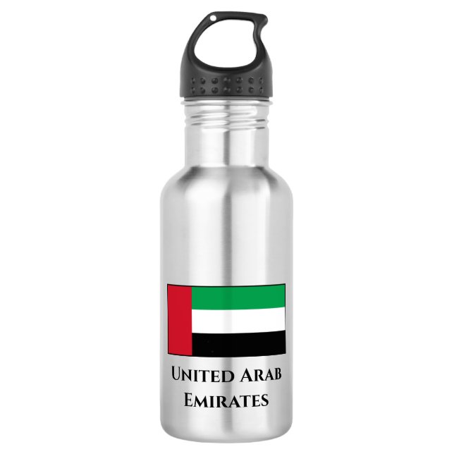 Botella De Agua Bandera de los Emiratos Árabes Unidos (Anverso)