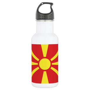 Botella De Agua Bandera de Macedonia del Norte