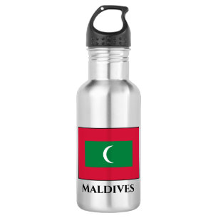 Botella De Agua Bandera de Maldivas