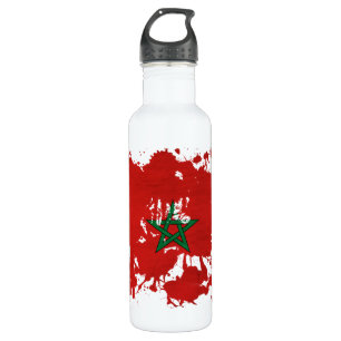Botella De Agua Bandera de Marruecos