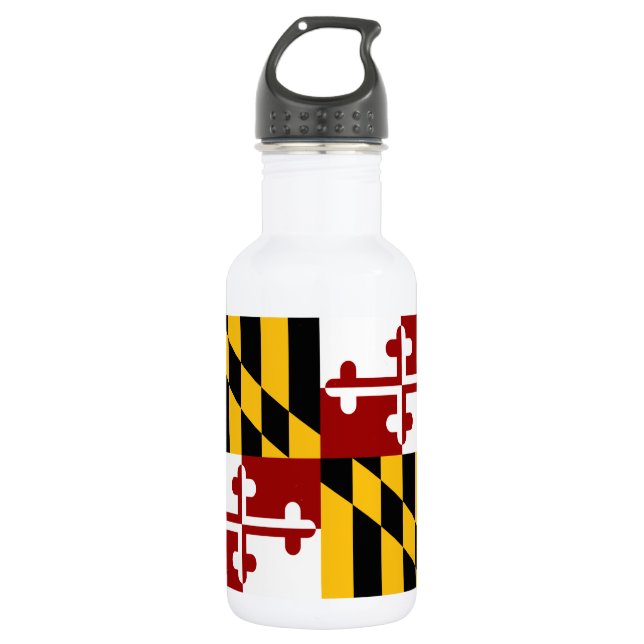 Botella De Agua Bandera de Maryland (Anverso)