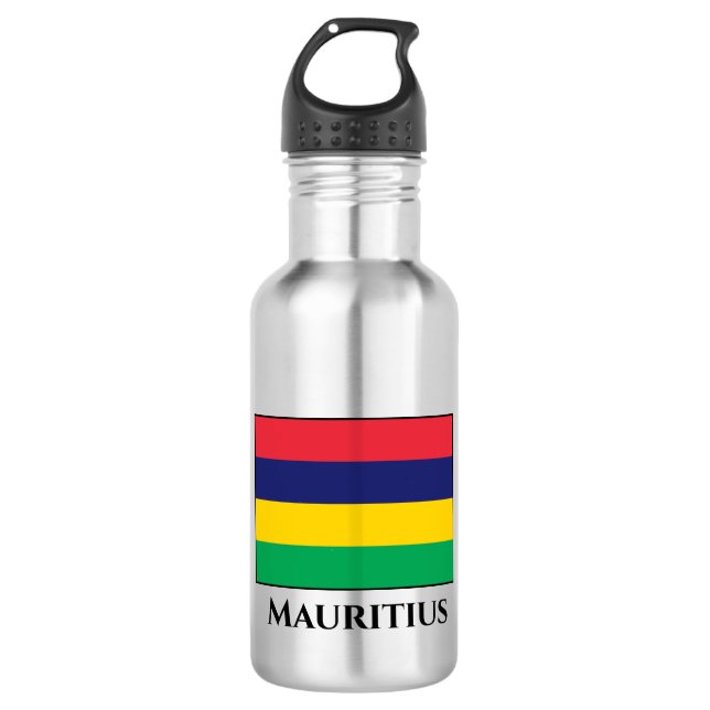 Botella De Agua Bandera de Mauricio (Anverso)