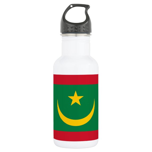 Botella De Agua Bandera de Mauritania (Anverso)