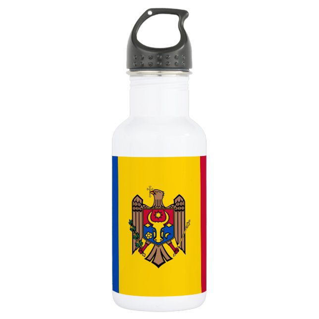 Botella De Agua Bandera de Moldavia (Anverso)