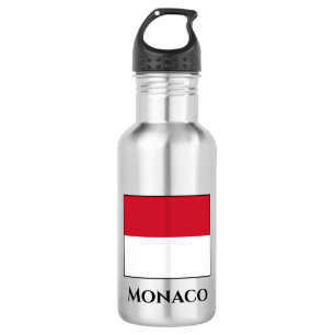 Botella De Agua Bandera de Mónaco