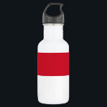 Botella De Agua Bandera de Mónaco<br><div class="desc">Bandera patriótica de Mónaco.</div>