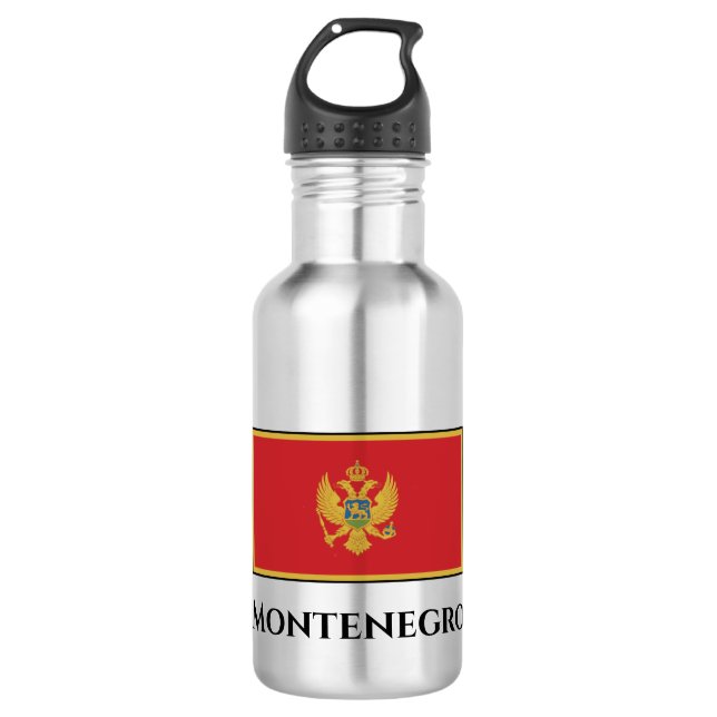 Botella De Agua Bandera de Montenegro (Anverso)