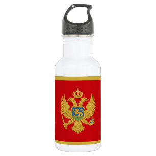 Botella De Agua Bandera de Montenegro