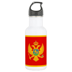 Botella De Agua Bandera de Montenegro