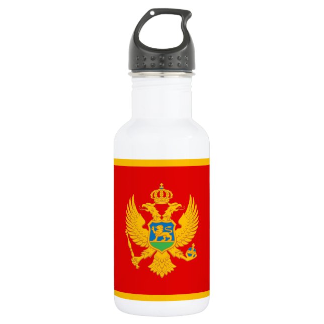Botella De Agua Bandera de Montenegro (Anverso)