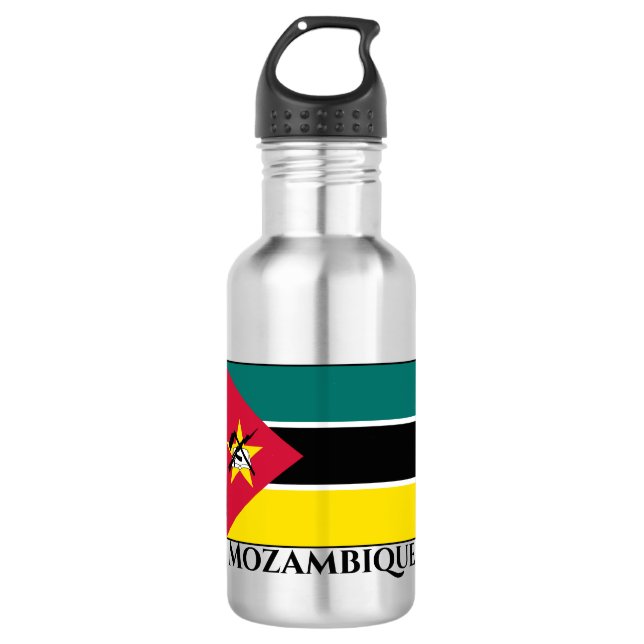 Botella De Agua Bandera de Mozambique (Anverso)
