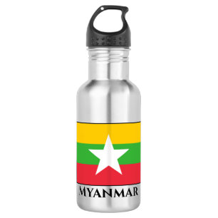 Botella De Agua Bandera de Myanmar