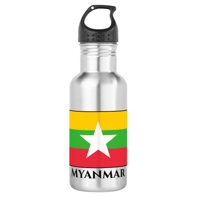 Botella De Agua Bandera de Myanmar (Anverso)