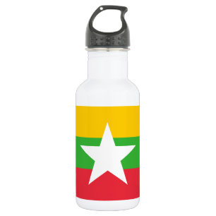 Botella De Agua Bandera de Myanmar