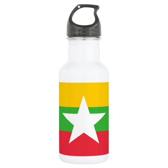 Botella De Agua Bandera de Myanmar (Anverso)
