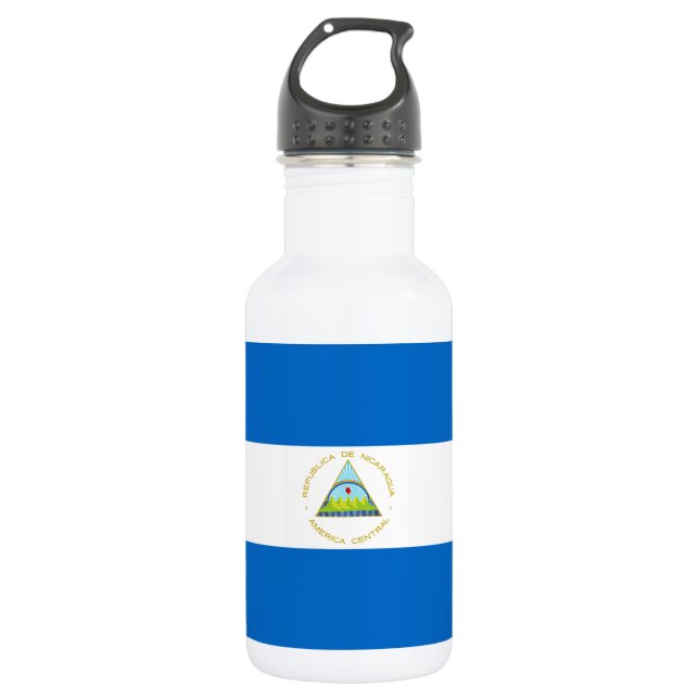 Botella De Agua Bandera de Nicaragua (Anverso)