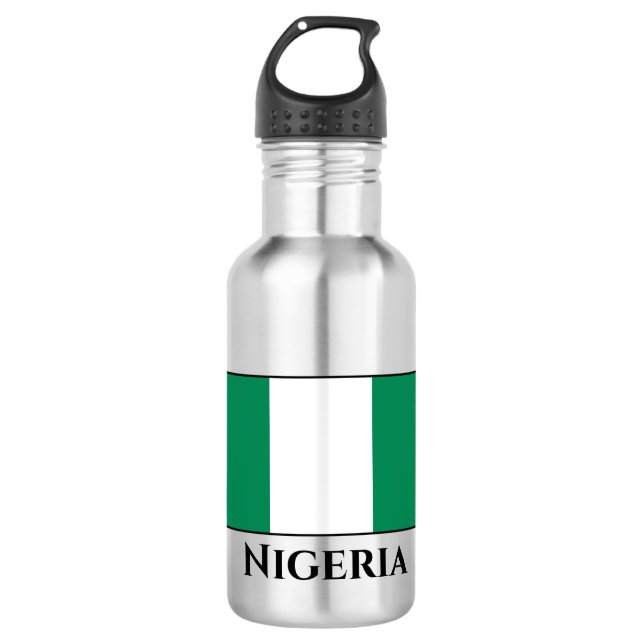 Botella De Agua Bandera de Nigeria (nigeriana) (Anverso)