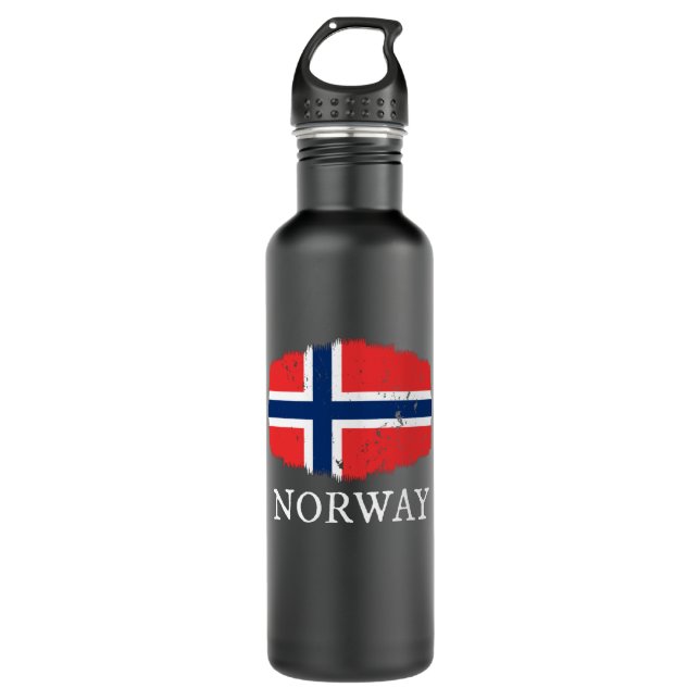 Botella De Agua Bandera de Noruega (Anverso)