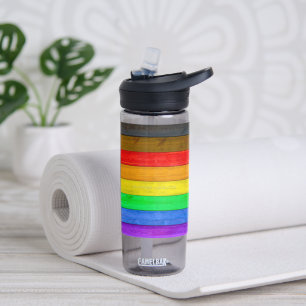 Botella De Agua Bandera de orgullo gay inclusiva de SlipperyJoe te