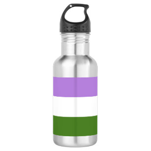 Botella De Agua Bandera de orgullo genderqueer