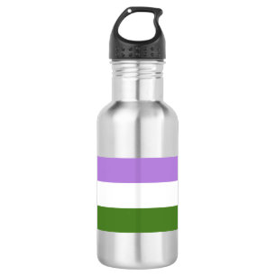 Botella De Agua Bandera de orgullo Genderqueer
