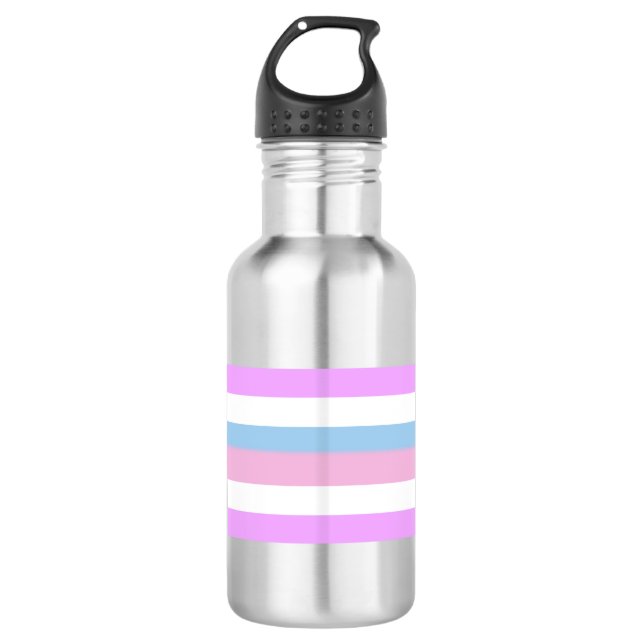 Botella De Agua Bandera de orgullo intersexual (Anverso)