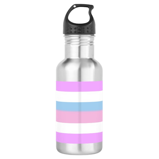 Botella De Agua Bandera de orgullo intersexual (Anverso)