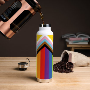 Botella De Agua Bandera de orgullo intersexual de SlipperyJoe's fo