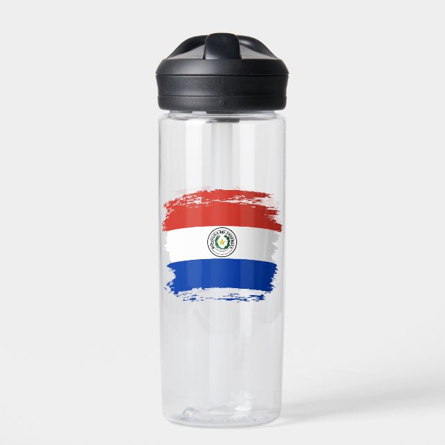 Botella De Agua Bandera de Paraguay (Delante)