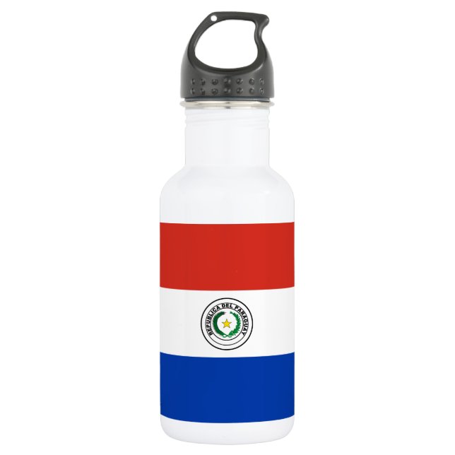 Botella De Agua Bandera de Paraguay (Anverso)