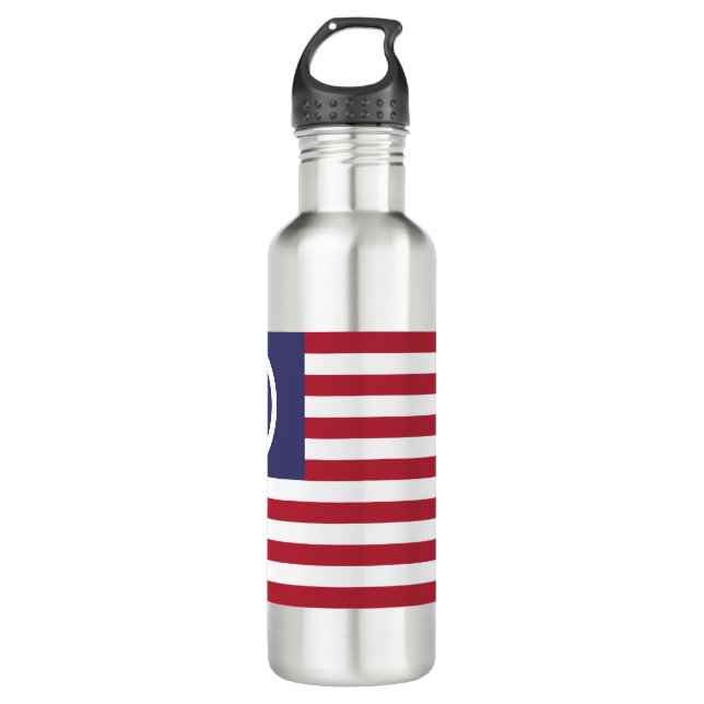 Botella De Agua Bandera de Paz de Estados Unidos (Anverso)