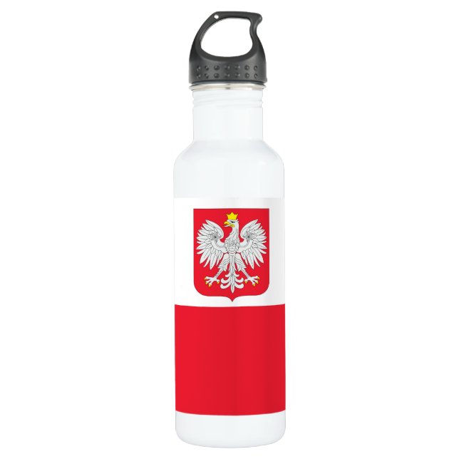 Botella De Agua Bandera de Polonia (Anverso)