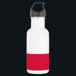Botella De Agua Bandera de Polonia<br><div class="desc">Bandera patriótica de Polonia.</div>