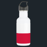 Botella De Agua Bandera de Polonia<br><div class="desc">Bandera patriótica de Polonia.</div>