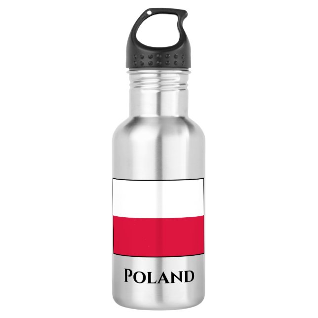 Botella De Agua Bandera de Polonia (polaca) (Anverso)