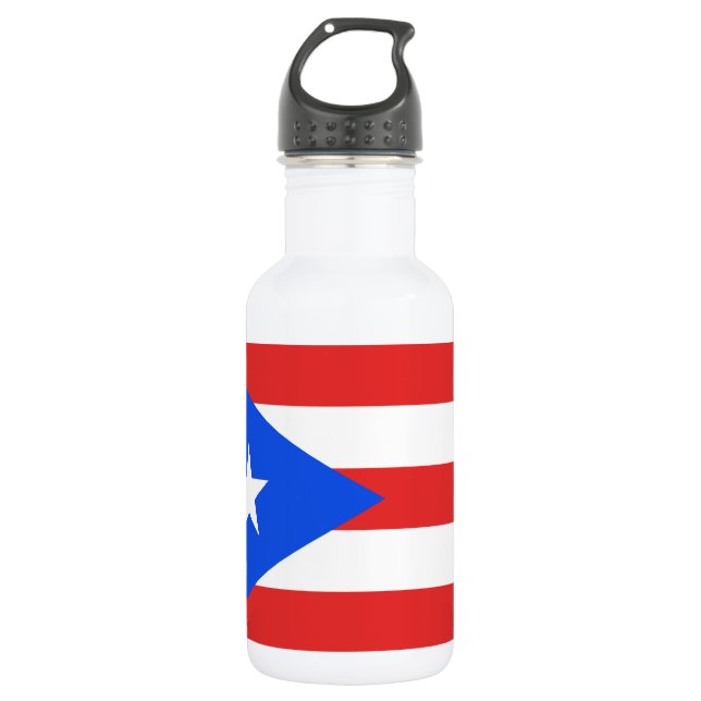 Botella De Agua Bandera de Puerto Rico (Anverso)