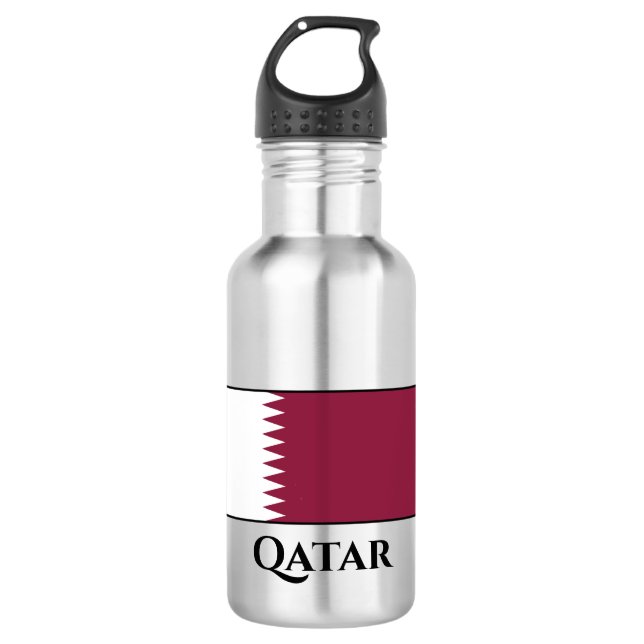 Botella De Agua Bandera de Qatar (Anverso)