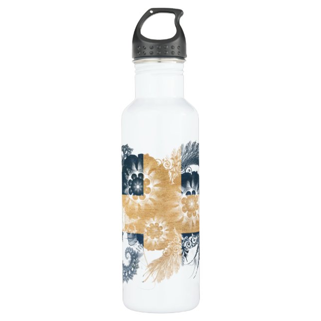 Botella De Agua Bandera de Quebec (Anverso)