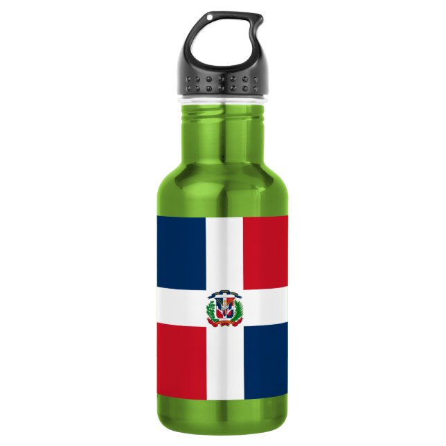 Botella De Agua Bandera de República Dominicana (Anverso)