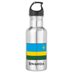 Botella De Agua Bandera de Ruanda