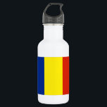 Botella De Agua Bandera de Rumania<br><div class="desc">Bandera de Rumania</div>