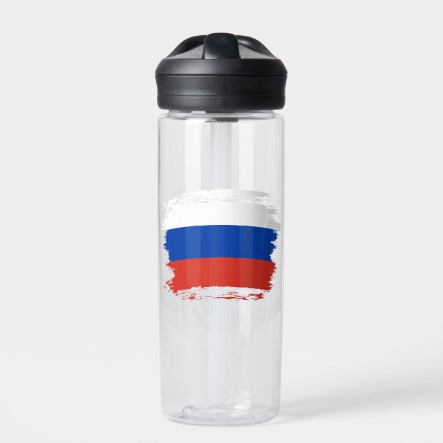 Botella De Agua Bandera de Rusia (Delante)