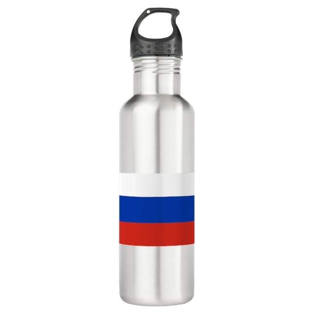 Botella De Agua Bandera de Rusia (Anverso)